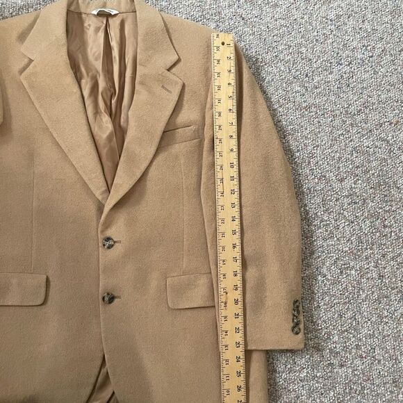 Vintage Bill Blass Camel Hair Blazer Corpcore Quiet Luxury - Picture 11 of 11